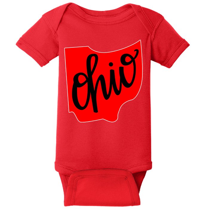 Ohio Outline State Baby Bodysuit