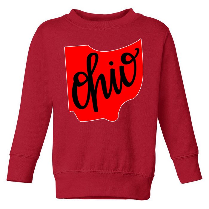 Ohio Outline State Toddler Sweatshirt