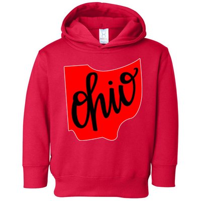 Ohio Outline State Toddler Hoodie