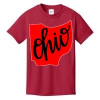 Ohio Outline State Kids T-Shirt