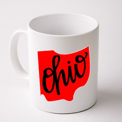 Ohio Outline State Coffee Mug