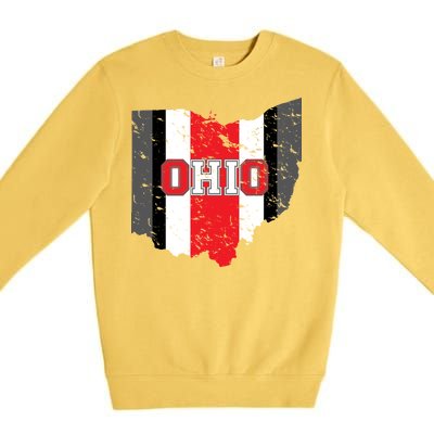 Ohio State Pride Striped Premium Crewneck Sweatshirt