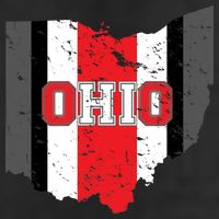 Ohio State Pride Striped 7 Panel Mesh Trucker Snapback Hat