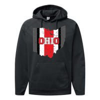 Ohio State Pride Striped Performance Fleece Hoodie