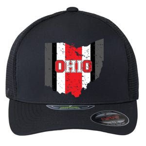 Ohio State Pride Striped Flexfit Unipanel Trucker Cap