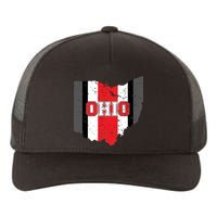 Ohio State Pride Striped Yupoong Adult 5-Panel Trucker Hat