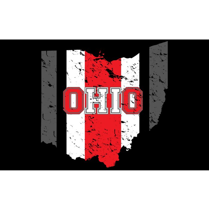 Ohio State Pride Striped Bumper Sticker