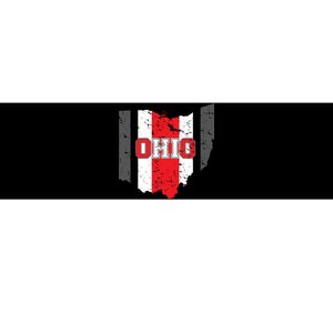 Ohio State Pride Striped Bumper Sticker