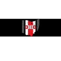 Ohio State Pride Striped Bumper Sticker