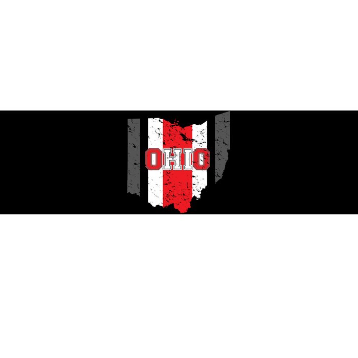 Ohio State Pride Striped Bumper Sticker