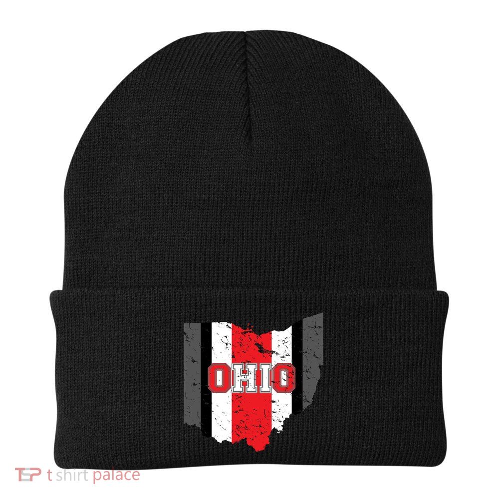 Ohio State Pride Striped Beanie