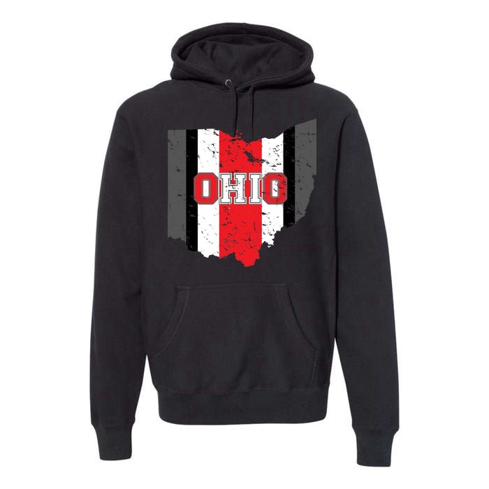 Ohio State Pride Striped Premium Hoodie