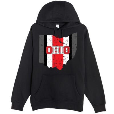 Ohio State Pride Striped Premium Pullover Hoodie