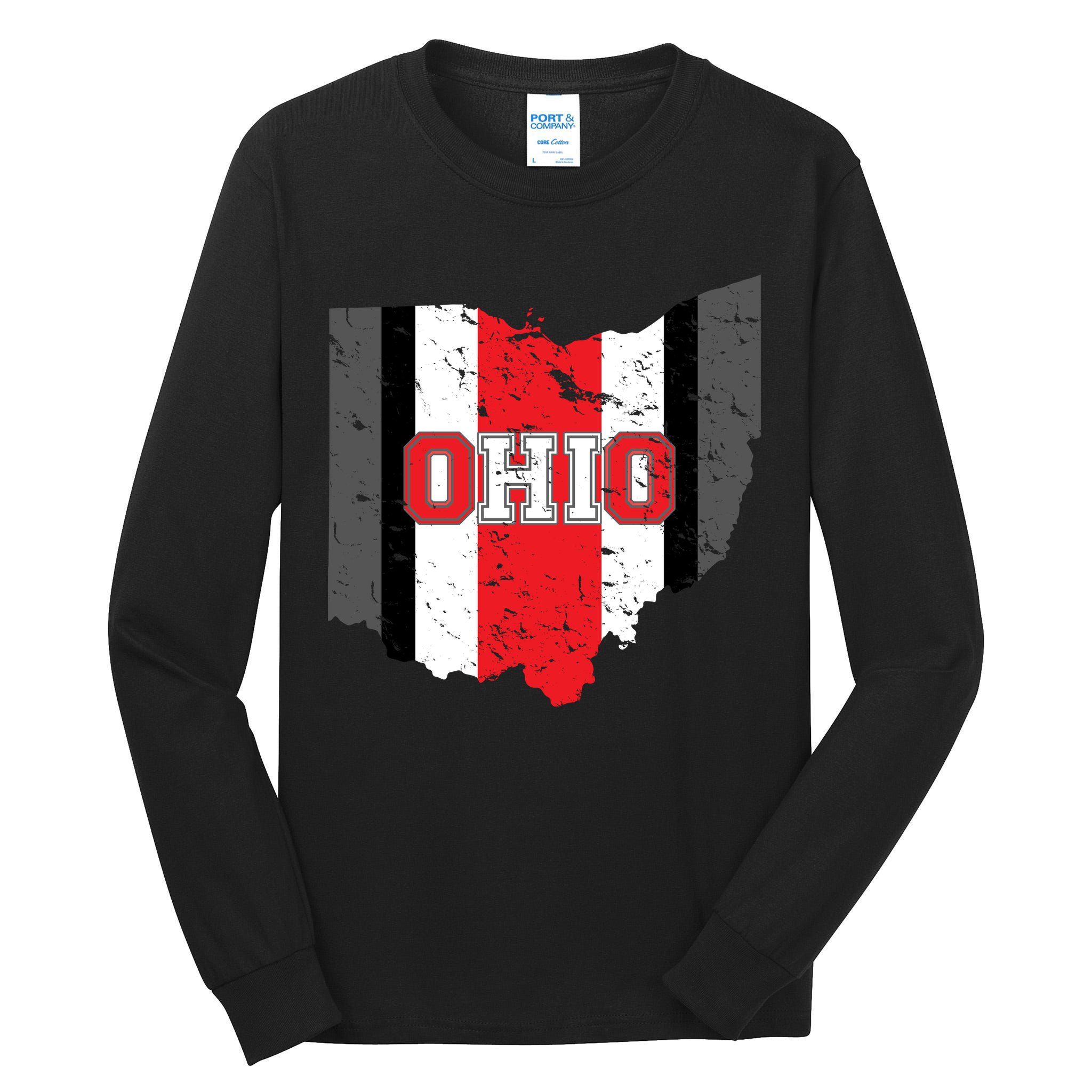 Ohio State Pride Striped Tall Long Sleeve T-Shirt