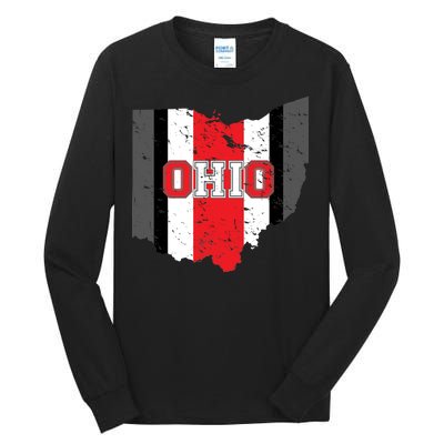 Ohio State Pride Striped Tall Long Sleeve T-Shirt