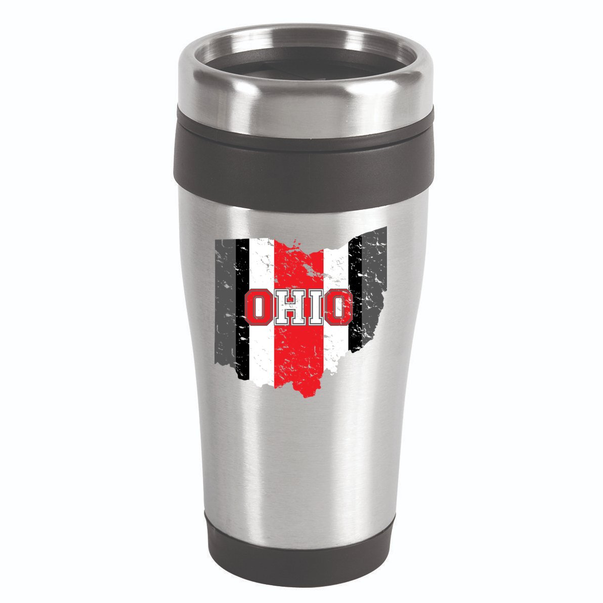 Ohio State Pride Striped 16oz Travel Tumbler