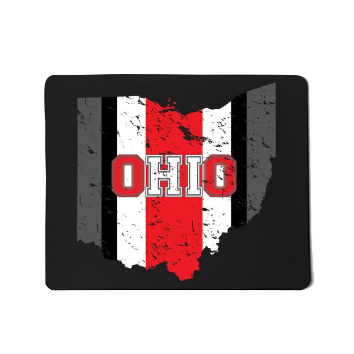 Ohio State Pride Striped Mousepad