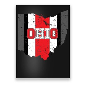 Ohio State Pride Striped Poster