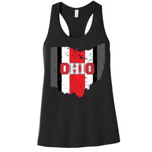 Ohio State Pride Striped Women's Racerback Tank