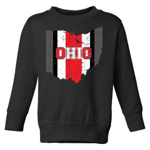 Ohio State Pride Striped Toddler Sweatshirt