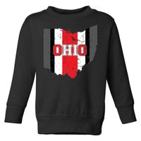 Ohio State Pride Striped Toddler Sweatshirt