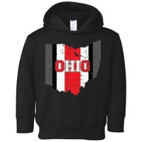 Ohio State Pride Striped Toddler Hoodie