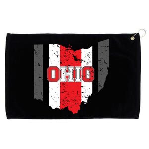 Ohio State Pride Striped Grommeted Golf Towel