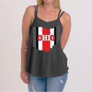 Ohio State Pride Striped Women's Strappy Tank