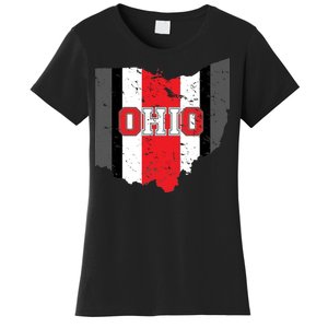 Ohio State Pride Striped Women's T-Shirt