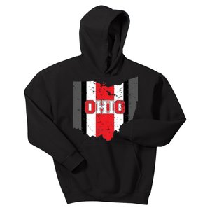 Ohio State Pride Striped Kids Hoodie