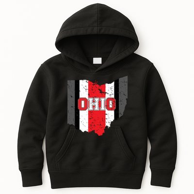 Ohio State Pride Striped Kids Hoodie