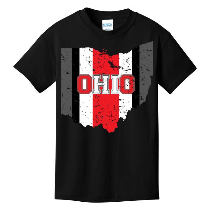 Ohio State Pride Striped Kids T-Shirt