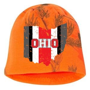 Ohio State Pride Striped Kati - Camo Knit Beanie