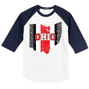 Ohio State Pride Striped Baseball Sleeve Shirt