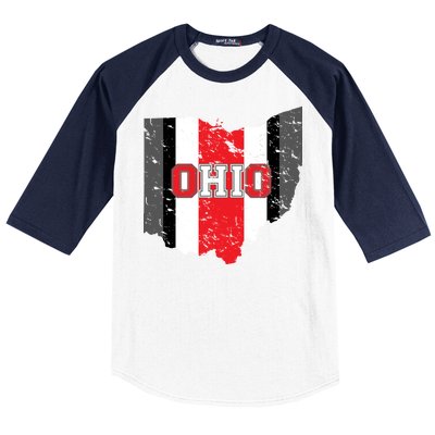 Ohio State Pride Striped Baseball Sleeve Shirt