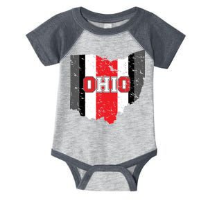 Ohio State Pride Striped Infant Baby Jersey Bodysuit