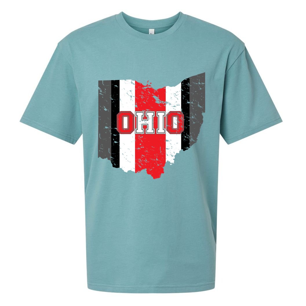 Ohio State Pride Striped Sueded Cloud Jersey T-Shirt