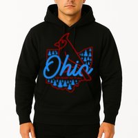 Ohio The Heart Of It All State Bird Cardinal Hoodie