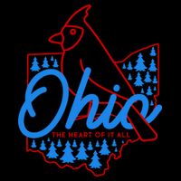 Ohio The Heart Of It All State Bird Cardinal Flatbill Hat