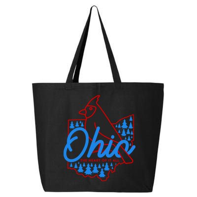 Ohio The Heart Of It All State Bird Cardinal 25L Jumbo Tote