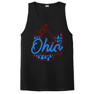 Ohio The Heart Of It All State Bird Cardinal PosiCharge Competitor Tank