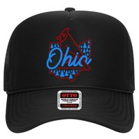 Ohio The Heart Of It All State Bird Cardinal Trucker Hat