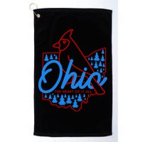 Ohio The Heart Of It All State Bird Cardinal Golf Towel