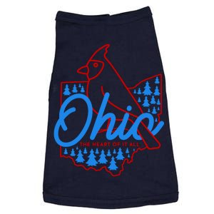 Ohio The Heart Of It All State Bird Cardinal Doggie Tank