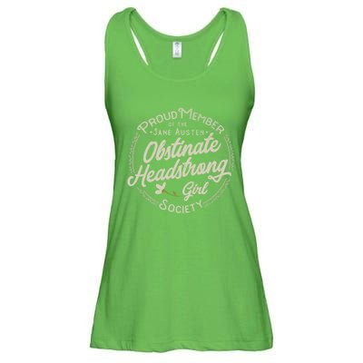 Obstinate Headstrong Jane Austen Pride And Prejudice Gift Ladies Essential Flowy Tank