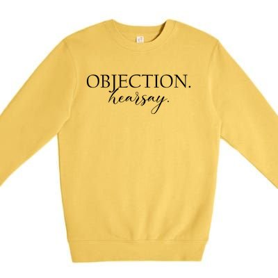 Objection Hearsay Johnny Depp Premium Crewneck Sweatshirt