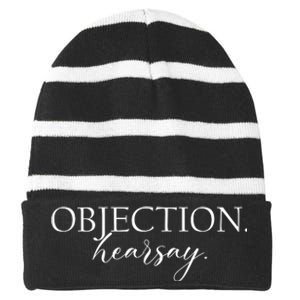 Objection Hearsay Johnny Depp Striped Beanie with Solid Band