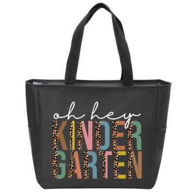 Oh Hey Kindergarten Back To School Zip Tote Bag