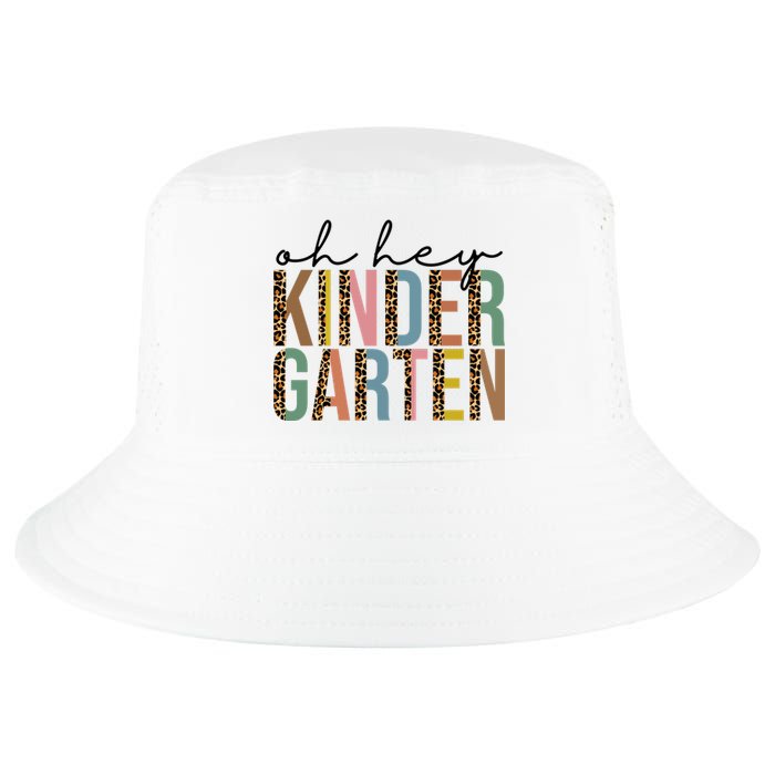 Oh Hey Kindergarten Back To School Cool Comfort Performance Bucket Hat