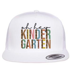 Oh Hey Kindergarten Back To School Flat Bill Trucker Hat